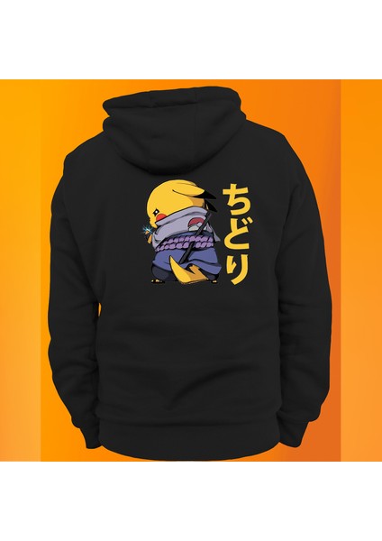 Ninja Pikachu Baskılı 3 Ipl. Şardonlu %100 Pamuk, Içi Polar, Çok Kalın Sweatshirt modelleri