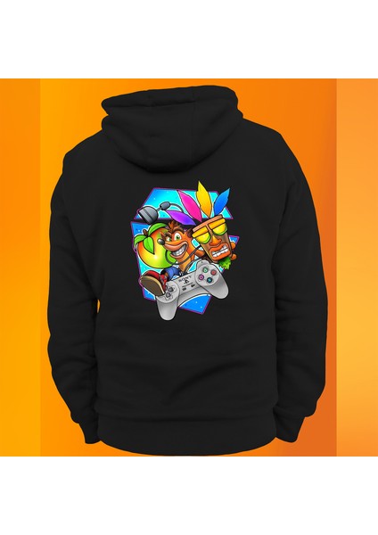 Crash Bandicoot Baskılı 3 Ipl. Şardonlu %100 Pamuk, Içi Polar, Çok Kalın Sweatshirt modelleri