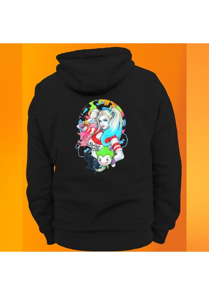 Harleyquinn Baskılı 3 Ipl. Şardonlu %100 Pamuk, Içi Polar, Çok Kalın Sweatshirt