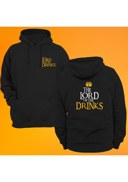 Lord of the drinks Baskılı 3 Ipl. Şardonlu %100 Pamuk, Içi Polar, Çok Kalın Sweatshirt