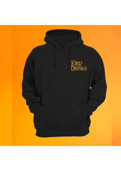 Lord of the drinks Baskılı 3 Ipl. Şardonlu %100 Pamuk, Içi Polar, Çok Kalın Sweatshirt