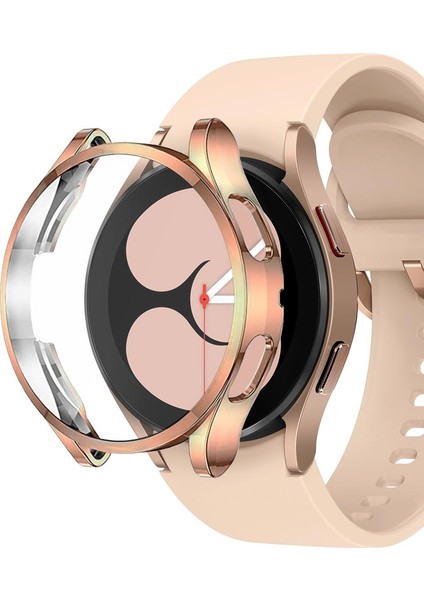 Samsung Galaxy Watch 4 40MM Kılıf 360 Full Round Soft Silicone Rose Gold