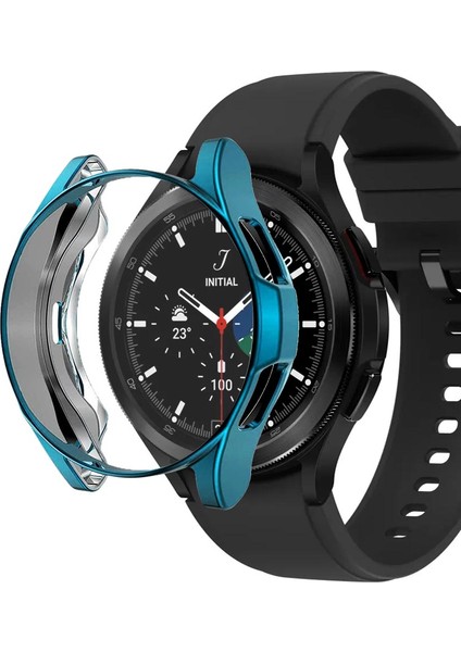 Samsung Galaxy Watch 4 Classic 46MM Kılıf 360 Full Round Soft Silicone Koyu Yeşil