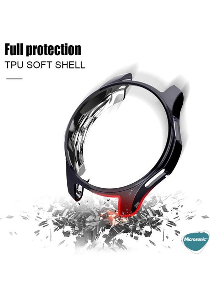 Samsung Galaxy Watch 4 Classic 46MM Kılıf 360 Full Round Soft Silicone Koyu Yeşil fiyatları