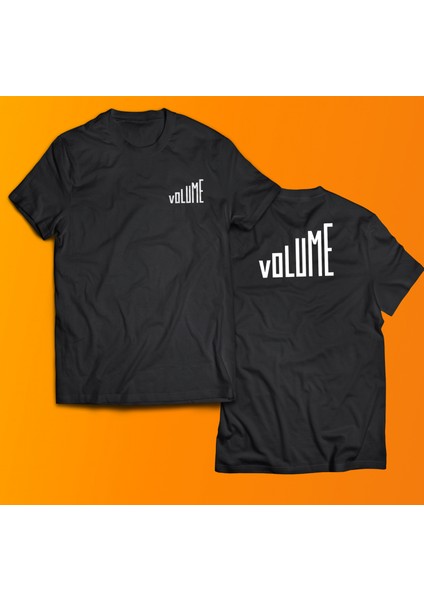 Volume Baskılı %100 Pamuk Oversize T-Shirt Büyük Beden Tişört