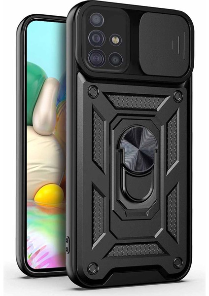 Samsung Galaxy A71 Kılıf Impact Resistant Siyah