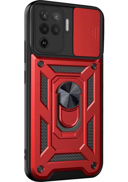 Oppo Reno 5 Lite Kılıf Impact Resistant Kırmızı fiyatları