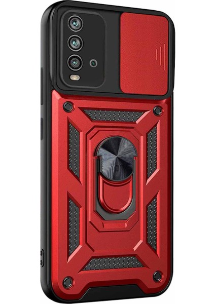 Xiaomi Redmi 9t Kılıf Impact Resistant Kırmızı