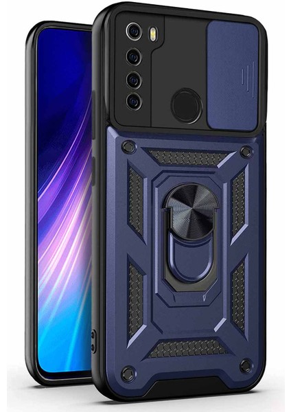 Xiaomi Redmi Note 8 Kılıf Impact Resistant Lacivert