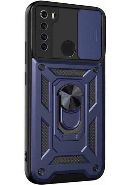 Xiaomi Redmi Note 8 Kılıf Impact Resistant Lacivert