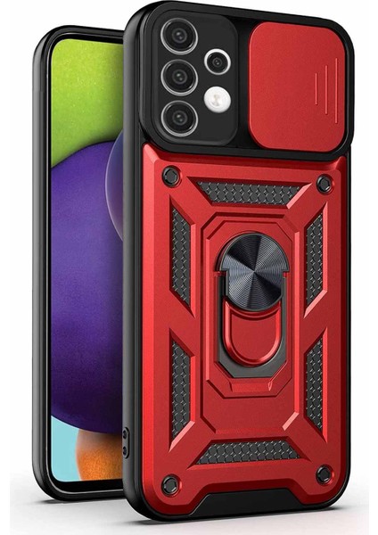 Samsung Galaxy A72 Kılıf Impact Resistant Kırmızı