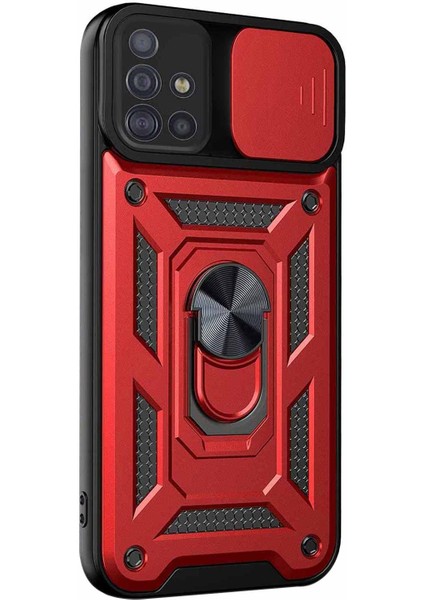 Samsung Galaxy A71 Kılıf Impact Resistant Kırmızı