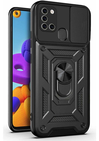 Samsung Galaxy A21S Kılıf Impact Resistant Siyah