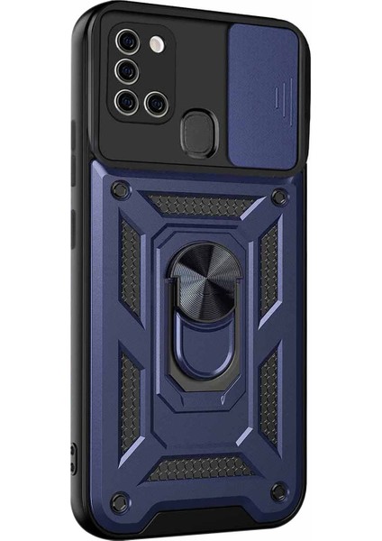 Samsung Galaxy A21S Kılıf Impact Resistant Lacivert
