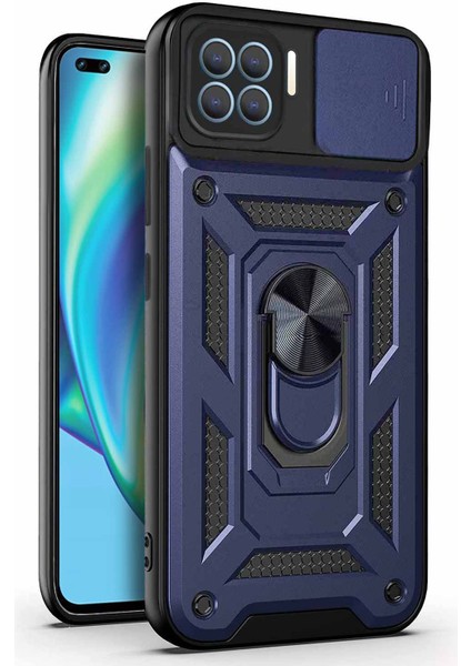 Oppo Reno 4 Lite Kılıf Impact Resistant Lacivert