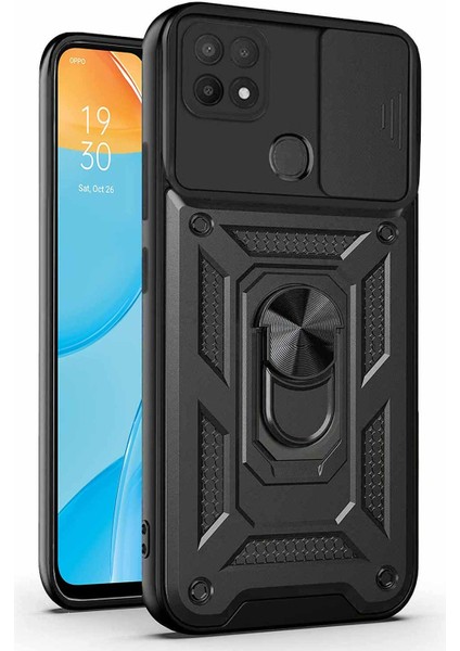 Oppo A15 Kılıf Impact Resistant Siyah