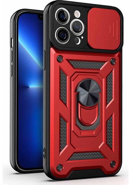 Apple iPhone 13 Pro Max Kılıf Impact Resistant Kırmızı