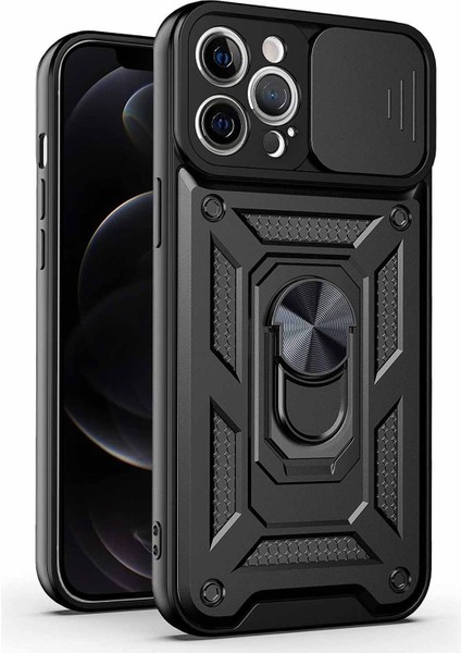 Apple iPhone 12 Pro Max Kılıf Impact Resistant Siyah