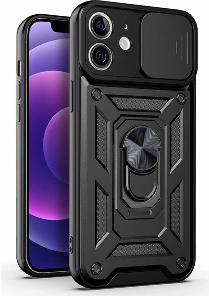 Apple iPhone 12 Kılıf Impact Resistant Siyah
