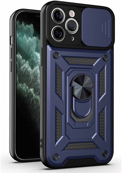Apple iPhone 11 Pro Max Kılıf Impact Resistant Lacivert