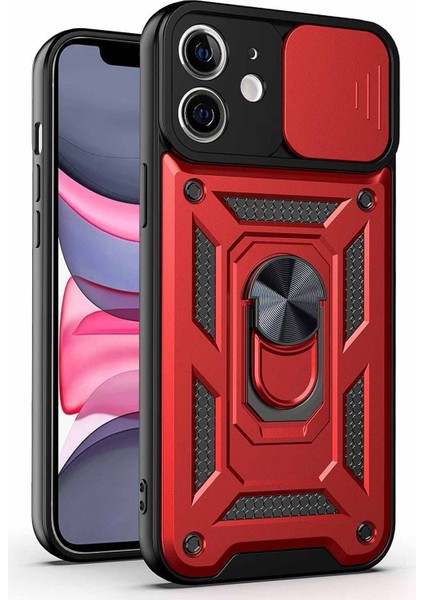 Apple iPhone 11 Kılıf Impact Resistant Kırmızı