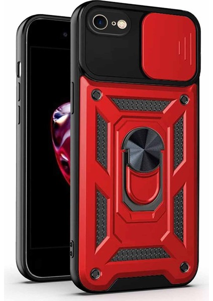 Apple iPhone 8 Kılıf Impact Resistant Kırmızı