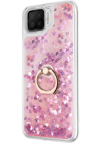 Oppo A73 Kılıf Glitter Liquid Holder Pembe fiyatları