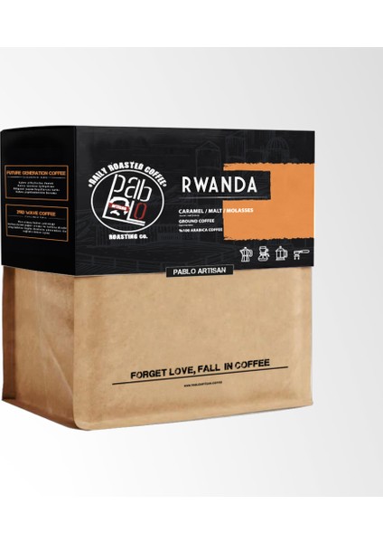 Rwanda Nitelikli Çekirdek Kahve 250 Gr.