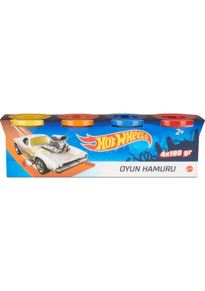 Oyun Hamuru 4'lü Paket - 4 x 100 gr Hot Wheels