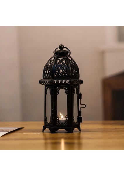 F Fityle Fas Ferforje Tealight Mumluk Ev Dekor Siyah (Yurt Dışından) fırsatları