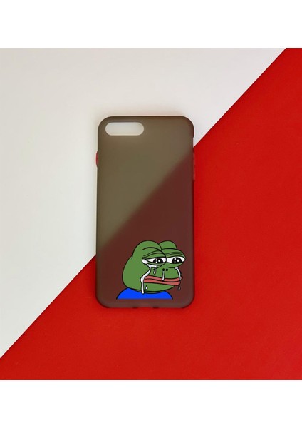 Kurbağa Pepe Tasarımlı Apple iPhone 7 Kılıf