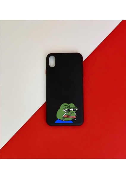 Kurbağa Pepe Tasarımlı Apple iPhone Xs Max Kılıf