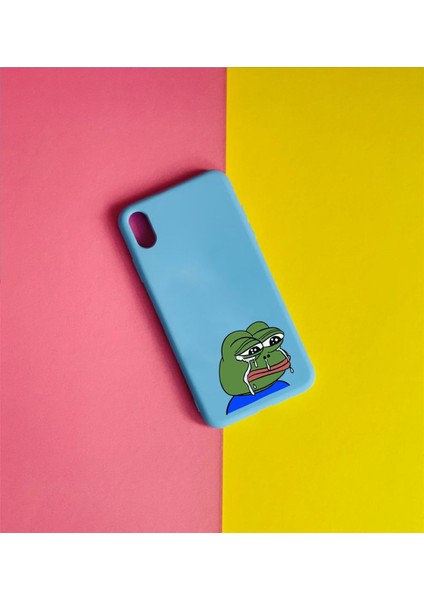 Kurbağa Pepe Tasarımlı Apple iPhone Xs Max Kılıf