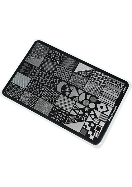 Nail Art Stamping Baskı Plakası Büyük Boy Xl F05
