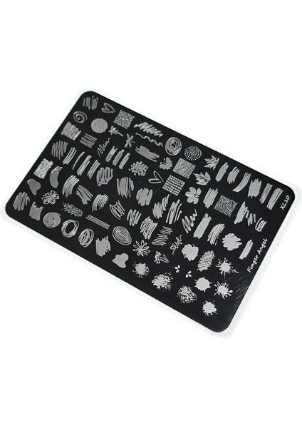 Nail Art Stamping Baskı Plakası Büyük Boy Xl F10