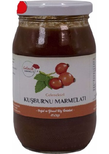 Bolu Gelincik Hanımeli Geneneksel Kuşburnu Marmelatı 450 gr