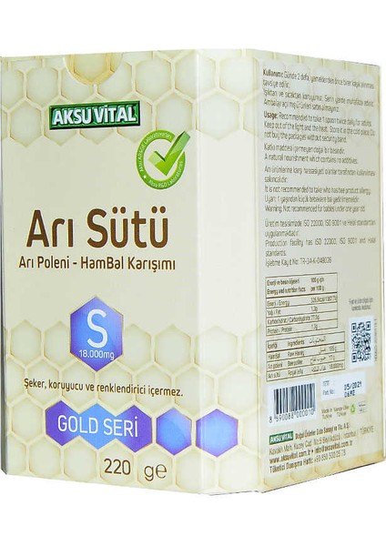 Arı Sütü Polen Bal Karışımı 18.000 Mg