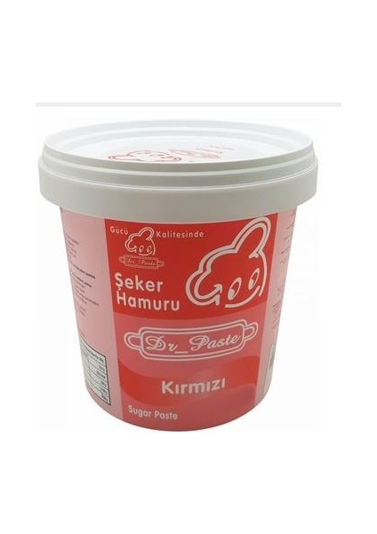 Şeker Hamuru 500 gr - Kırmızı