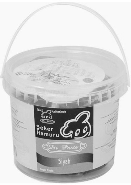 Şeker Hamuru 500 gr - Siyah