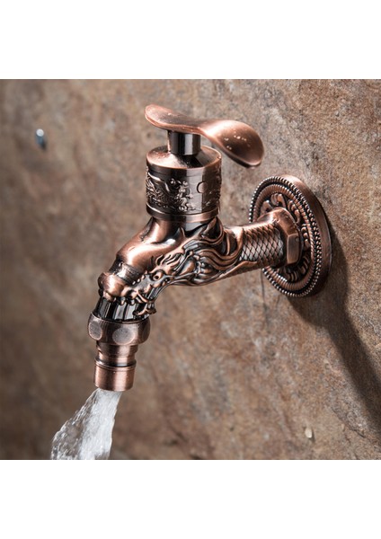 Kapalı Ev Lavabo Banyo Bataryası, Duvara Monte Havzası Evye Karıştırma Musluk Açık Bahçe Balkon Su Dokunun, Küvet Duvarları Bibcock - Bronz (Yurt Dışından) modelleri