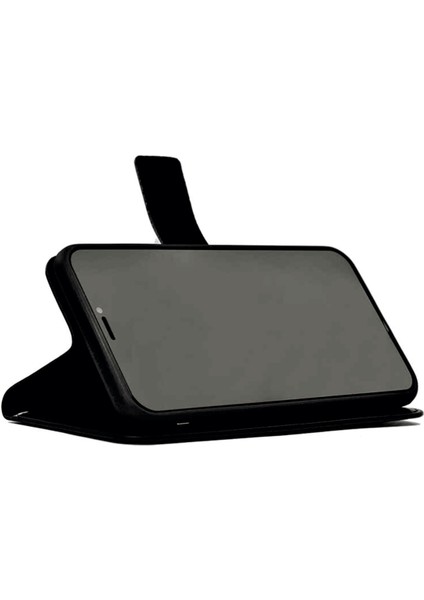 General Mobile Gm 21 Pro Cüzdan Kılıf Standlı, Siyah Siyah