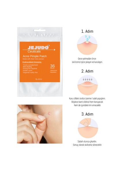 Jejudo Ceuticals Jejudo Acne Pimple Patch 36 Patch - Bandı