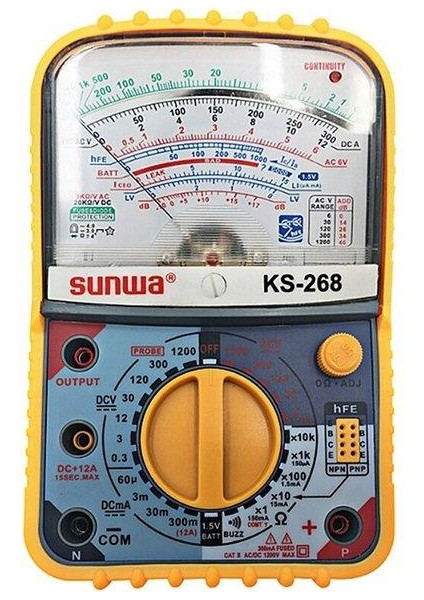 Sunwa KS-268 Kılıflı Analog Ölçü Aleti