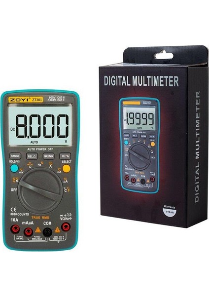 Zoyı ZT-301 True Rms Dijital Ölçü Aleti