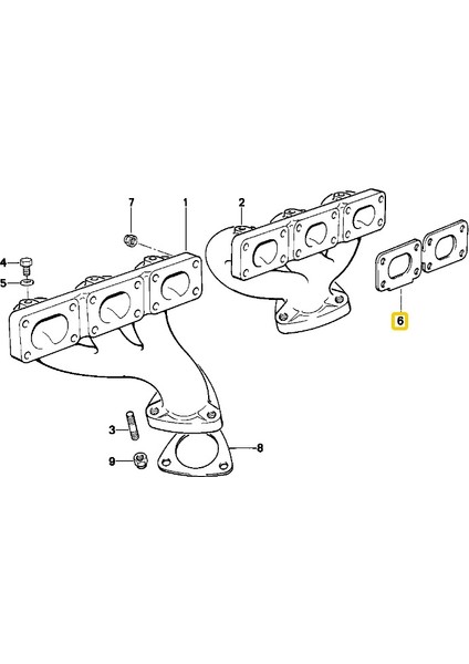 Bmw M42 M44 M50 ve S50 Uyumlu Motor Egzoz Manifold Contası 11621728983 modelleri