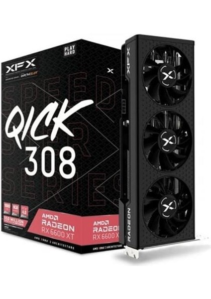 QICK 308 RX 6600XT 8GB 128Bit GDDR6 PCI-Express 4.0 Ekran Kartı RX-66XT8LBDQ