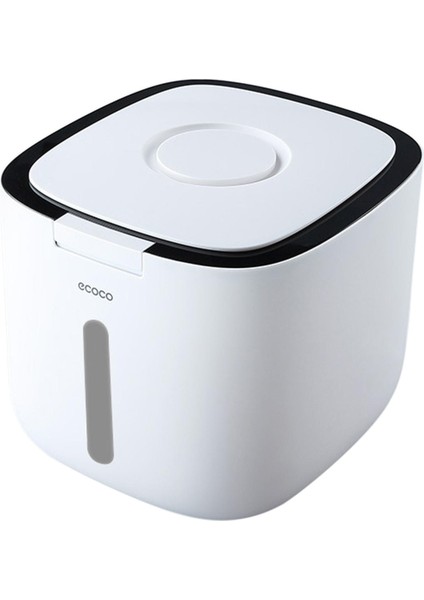 10KG Nano Mutfak Nem Geçirmez Pirinç Kutusu - Beyaz (Yurt Dışından)