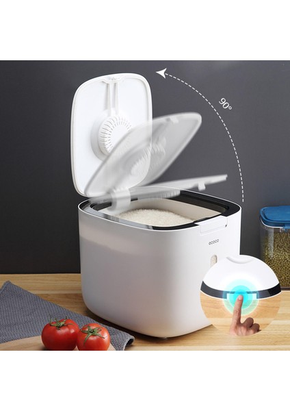 10KG Nano Mutfak Nem Geçirmez Pirinç Kutusu - Beyaz (Yurt Dışından) fiyatları