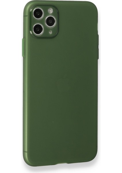 Apple iPhone 11 Pro Kılıf 0.3mm Ultra Ince Hayalet Yumuşak Kapak Yeşil modelleri