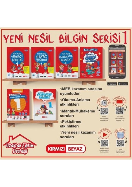 1.Sınıf Yeni Nesil Ilkokul Bilgini Serisi Seti 6 Kitap